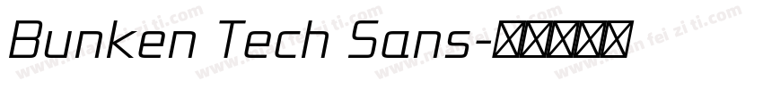 Bunken Tech Sans字体转换